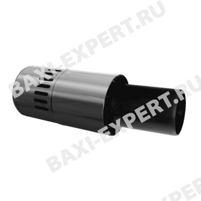Горизонтальная коаксиальная труба с наконечником D110/160 L1 м