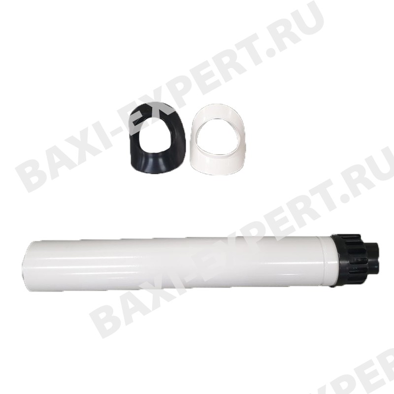 Коаксиальная труба с наконечником D80/125 мм L750 KHG71414061-
